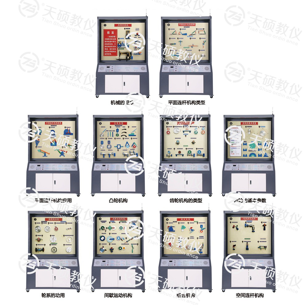 TSSMT-1型 機(jī)械原理陳列柜（10個(gè)分柜，帶智能語(yǔ)音講解）